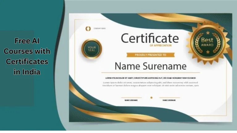 free AI courses with certificates in India